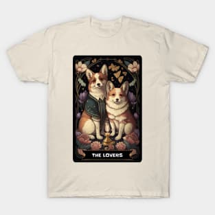 The Lovers Tarot Corgis T-Shirt